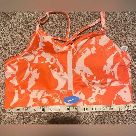NWT Nike Women's Orange Light-Support Padded Sports Bra Plus Size XXL 2X - Picture 8 of 9